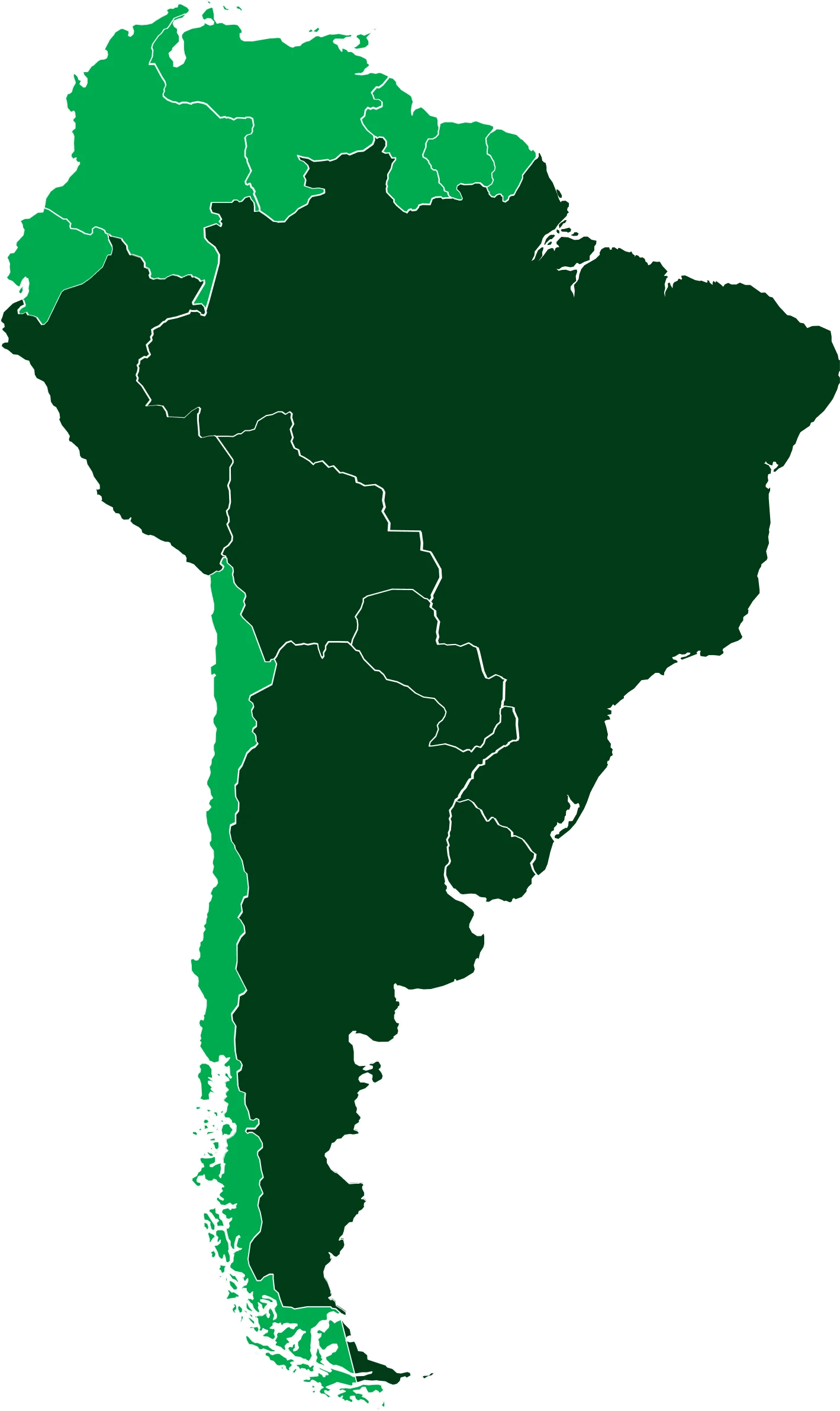 Mapa de atuação PetroPlast